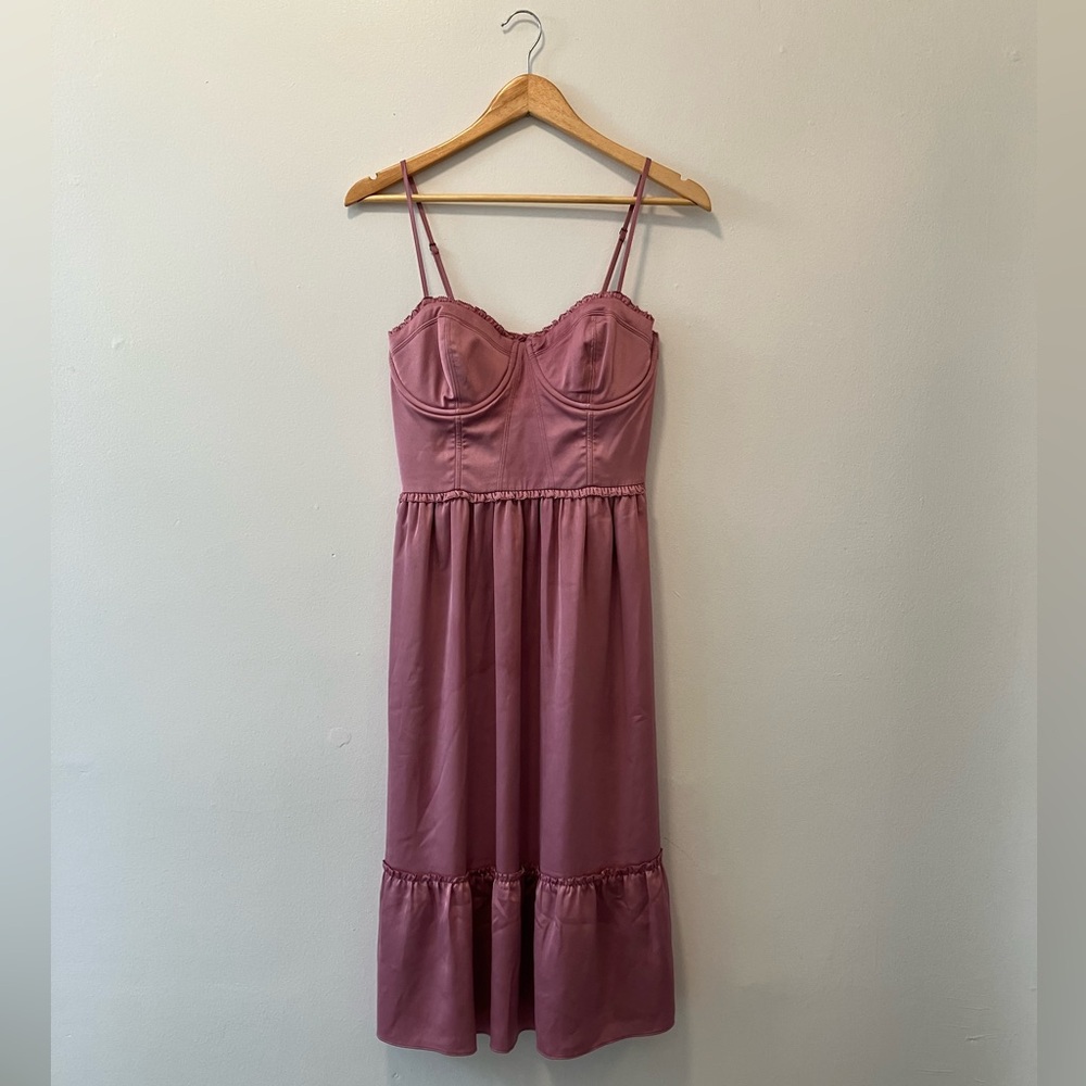 Abercrombie & Fitch Pink Midi Dress